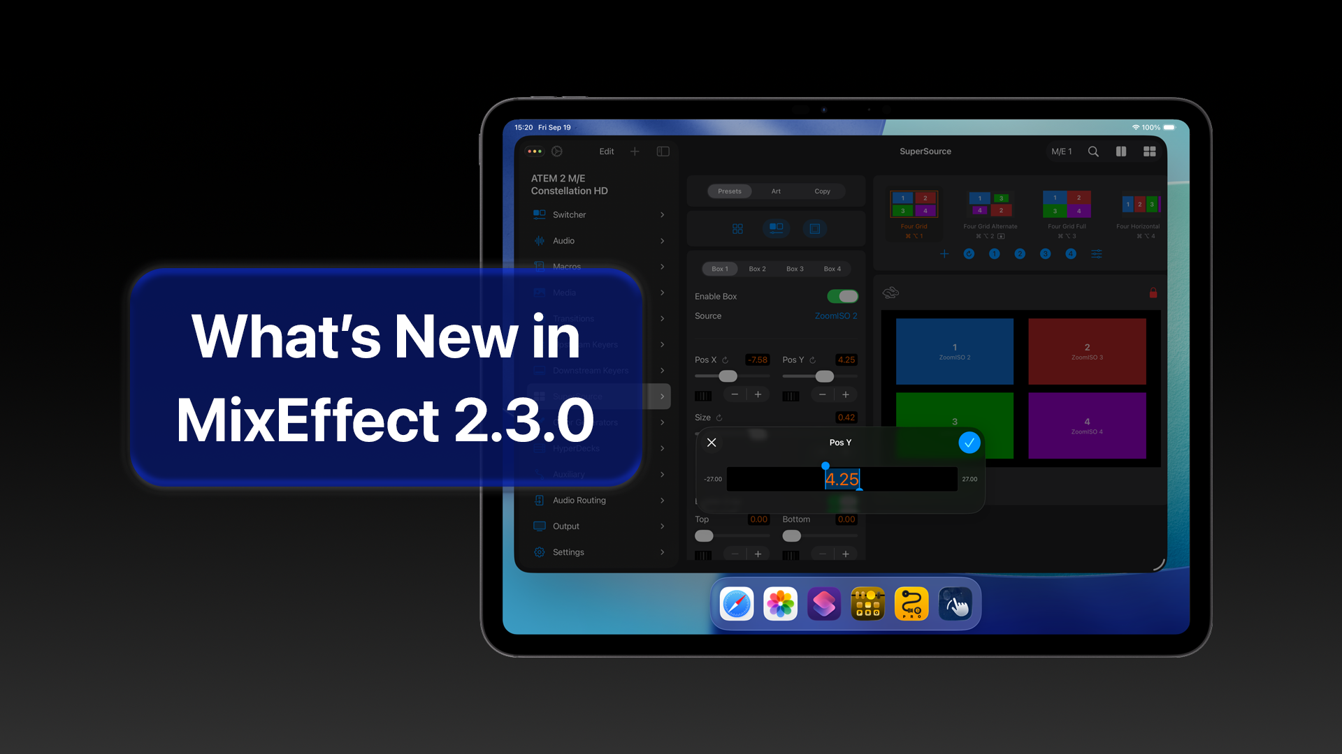 What’s new in MixEffect 2.3.0